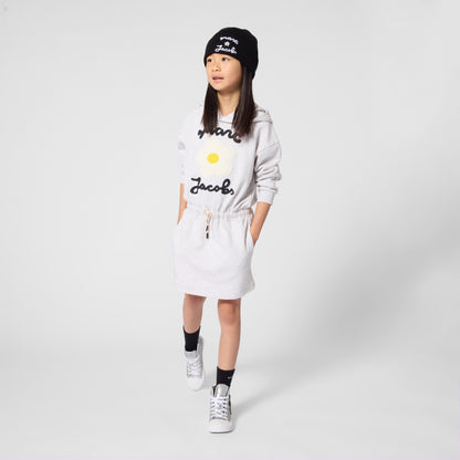 Little Marc Jacobs Girls Light Heather Gray Dress