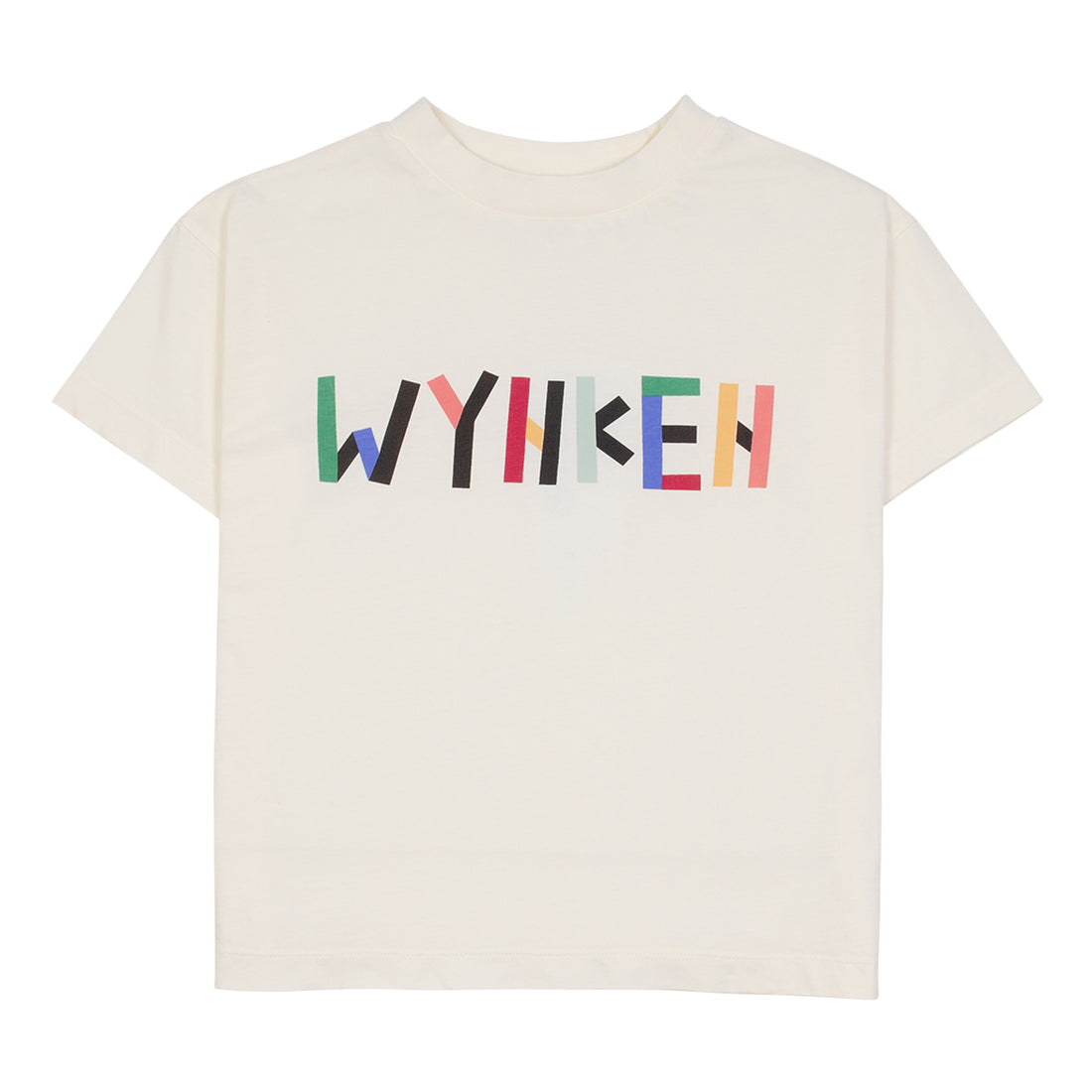 Wynken White with Multicolor Logo Tee Shirt