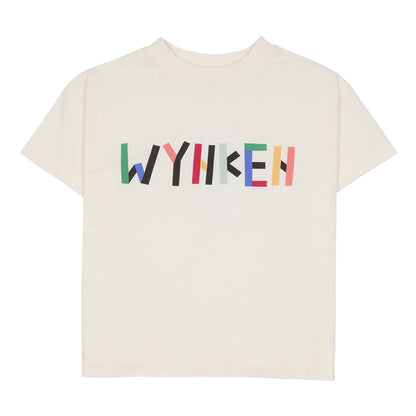 Wynken White with Multicolor Logo Tee Shirt