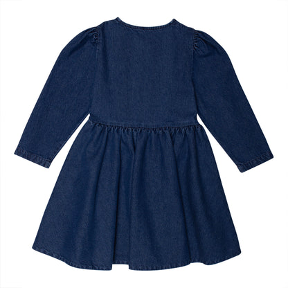 Wynken Blue Denim Puff Denim Dress