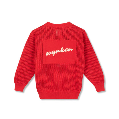 Wynken Red Airy Cardigan