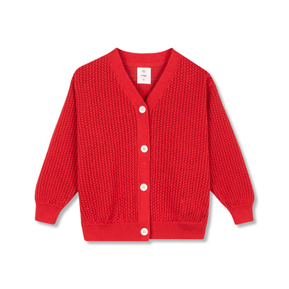 Wynken Red Airy Cardigan