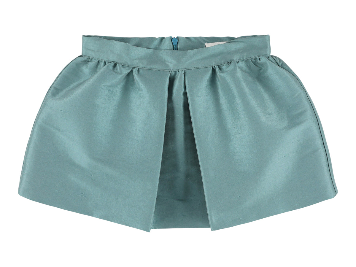 Morley Girls Blue Long Pleated Skirt