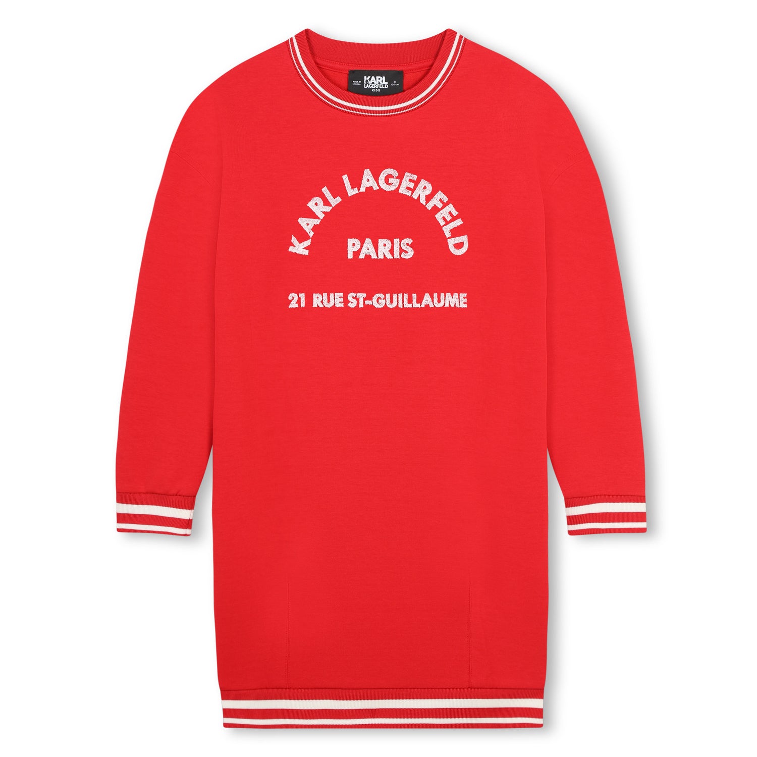 Karl Lagerfeld Red Ikonik Logo Dress