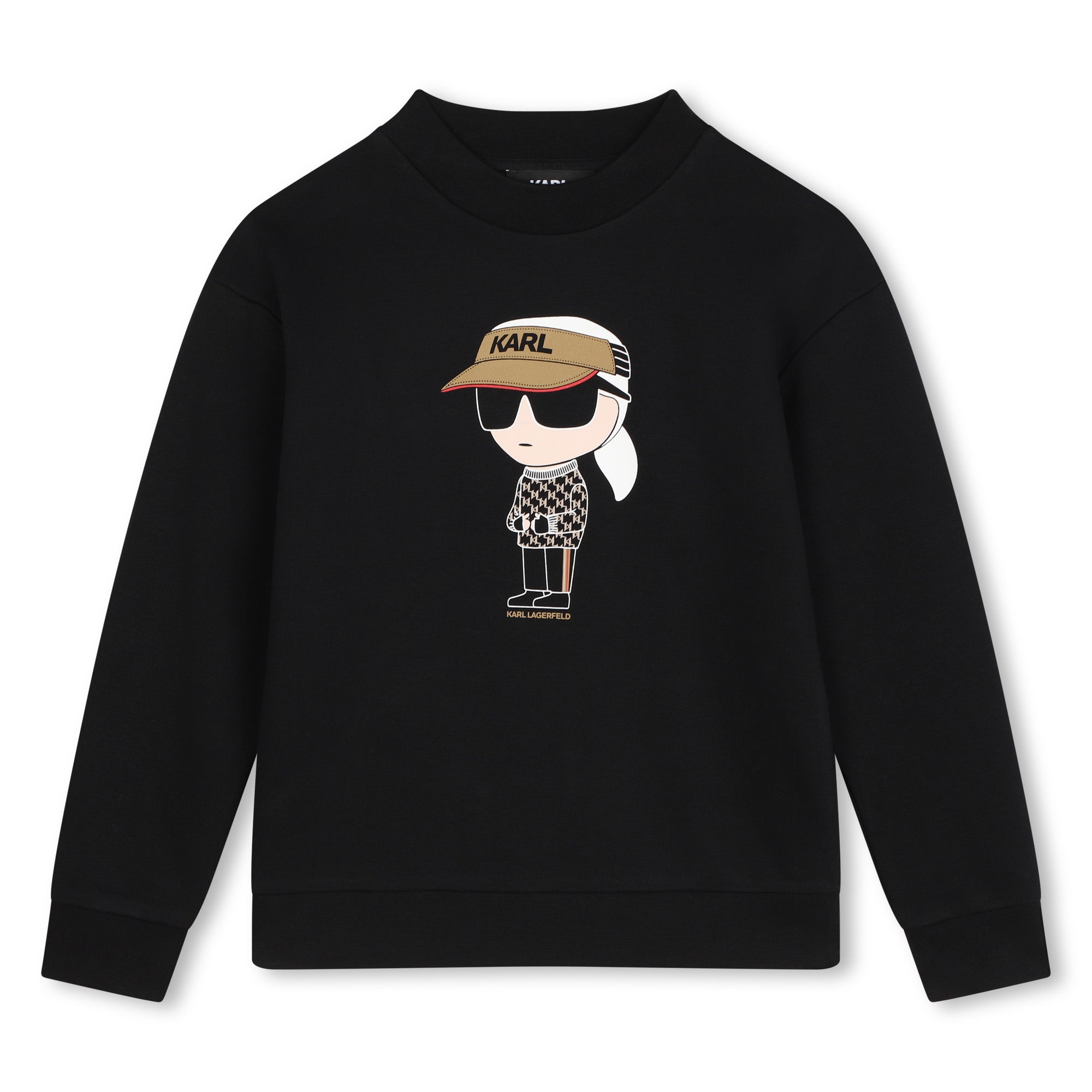 Karl Lagerfeld Black Mascot Logo Tee Shirt