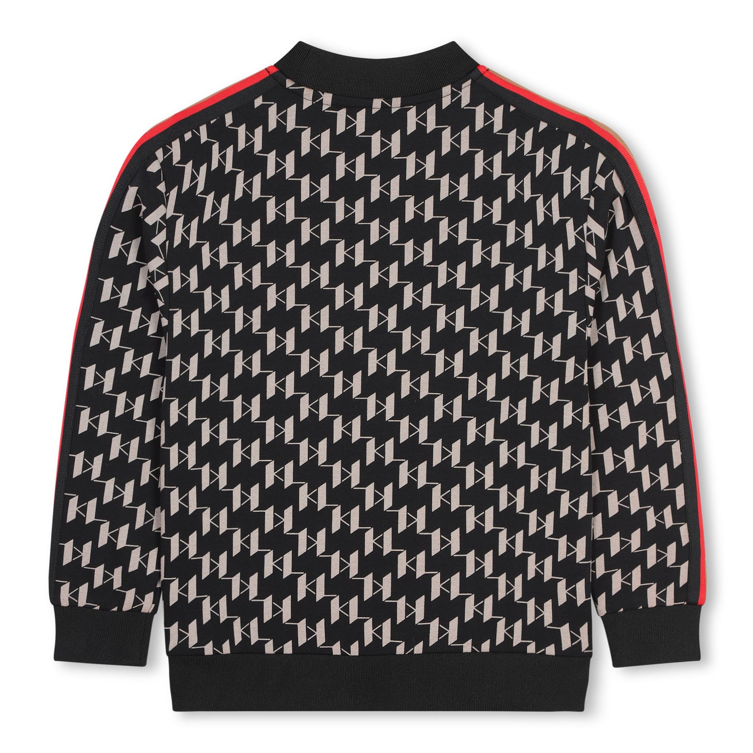 Karl Lagerfeld Black Small Allover Print Sweatshirt