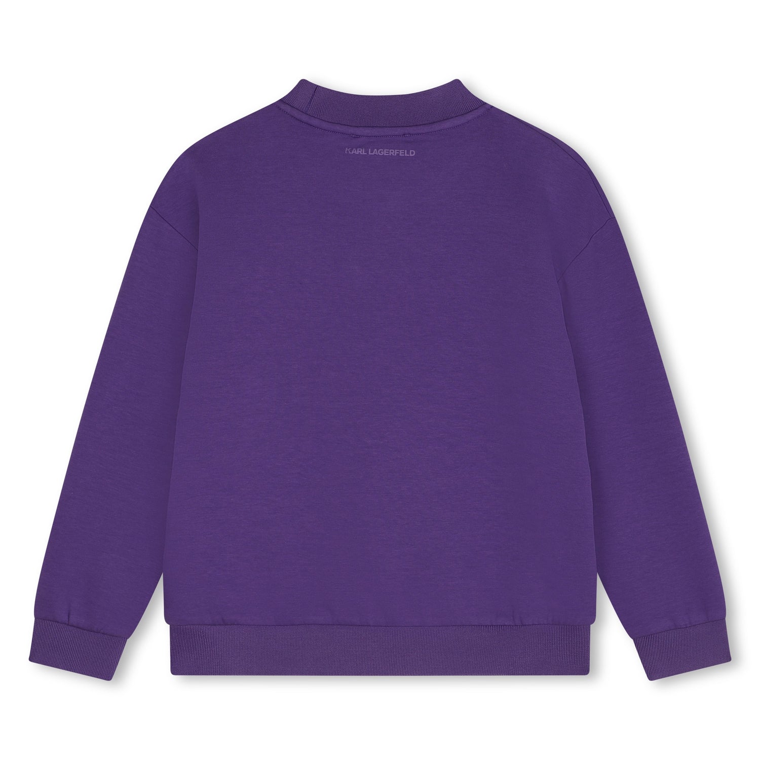 Karl Lagerfeld Purple Text Logo Sweatshirt