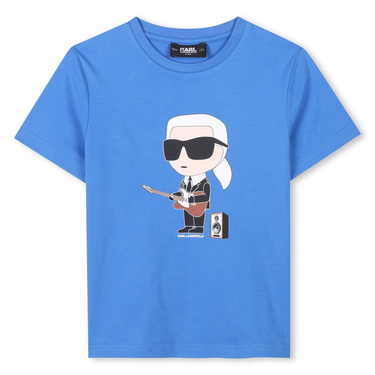 Karl Lagerfeld Boys Blue Graphic Short Sleeves T-Shirt