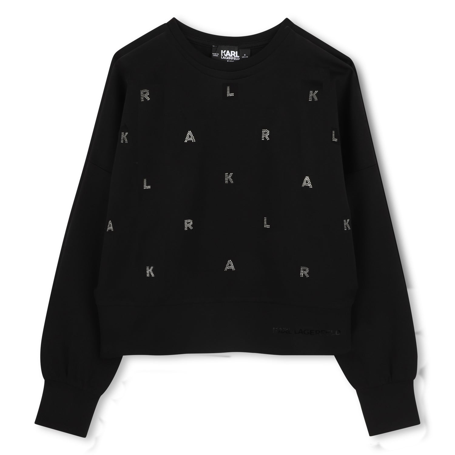 Karl Lagerfeld Rhinestone Logo Sweatshirt