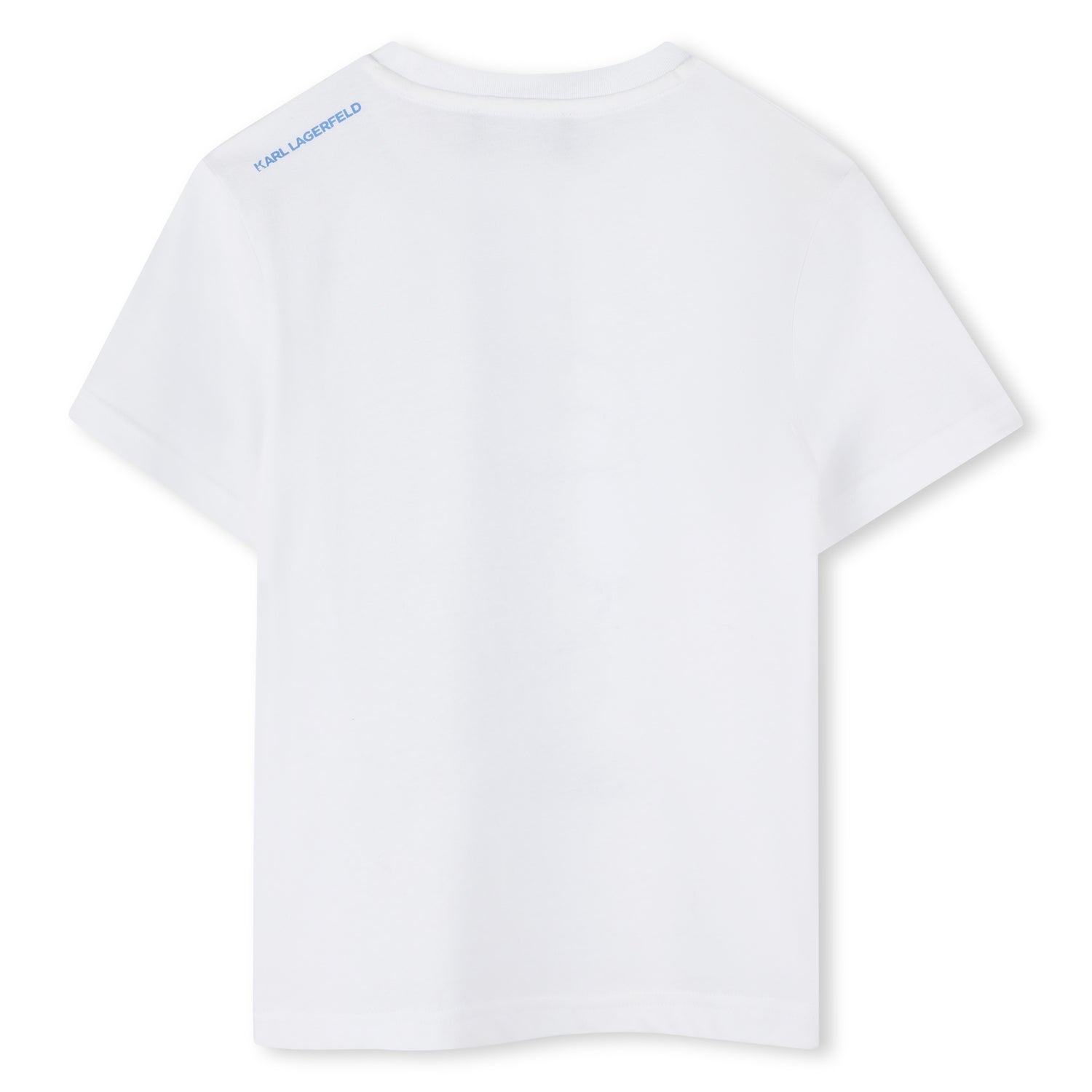 Karl Lagerfeld White Boys Graphic Short Sleeve T-Shirt