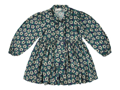 Morley Navy Long Dress with Bow