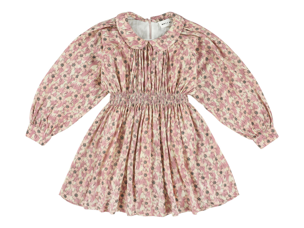 Morley Lilac Long Dress with Smocking