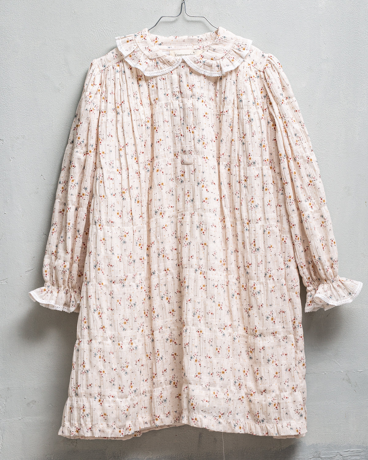 Cosmosophie Cream with Floral Print Alma Dress