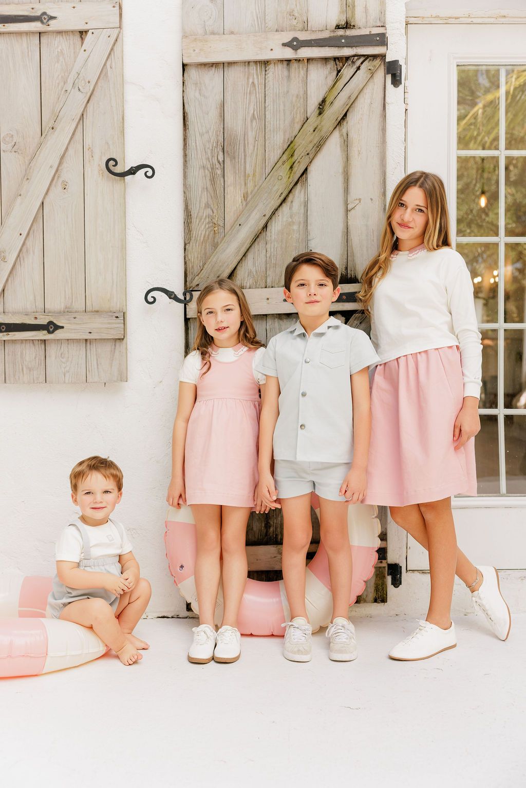 Duet Girls Ivory Collared Sweater