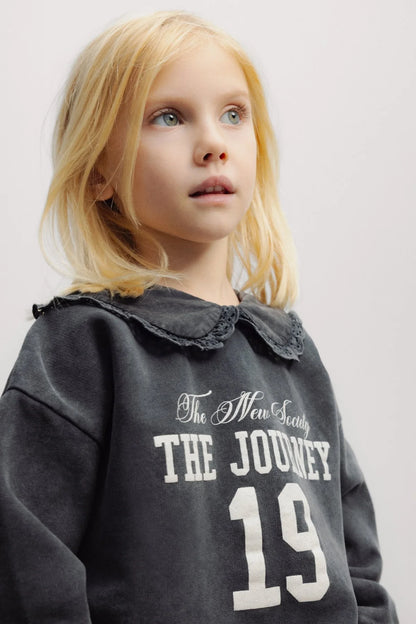 The New Society Girls Forged Iron Bluff Sweatshirt