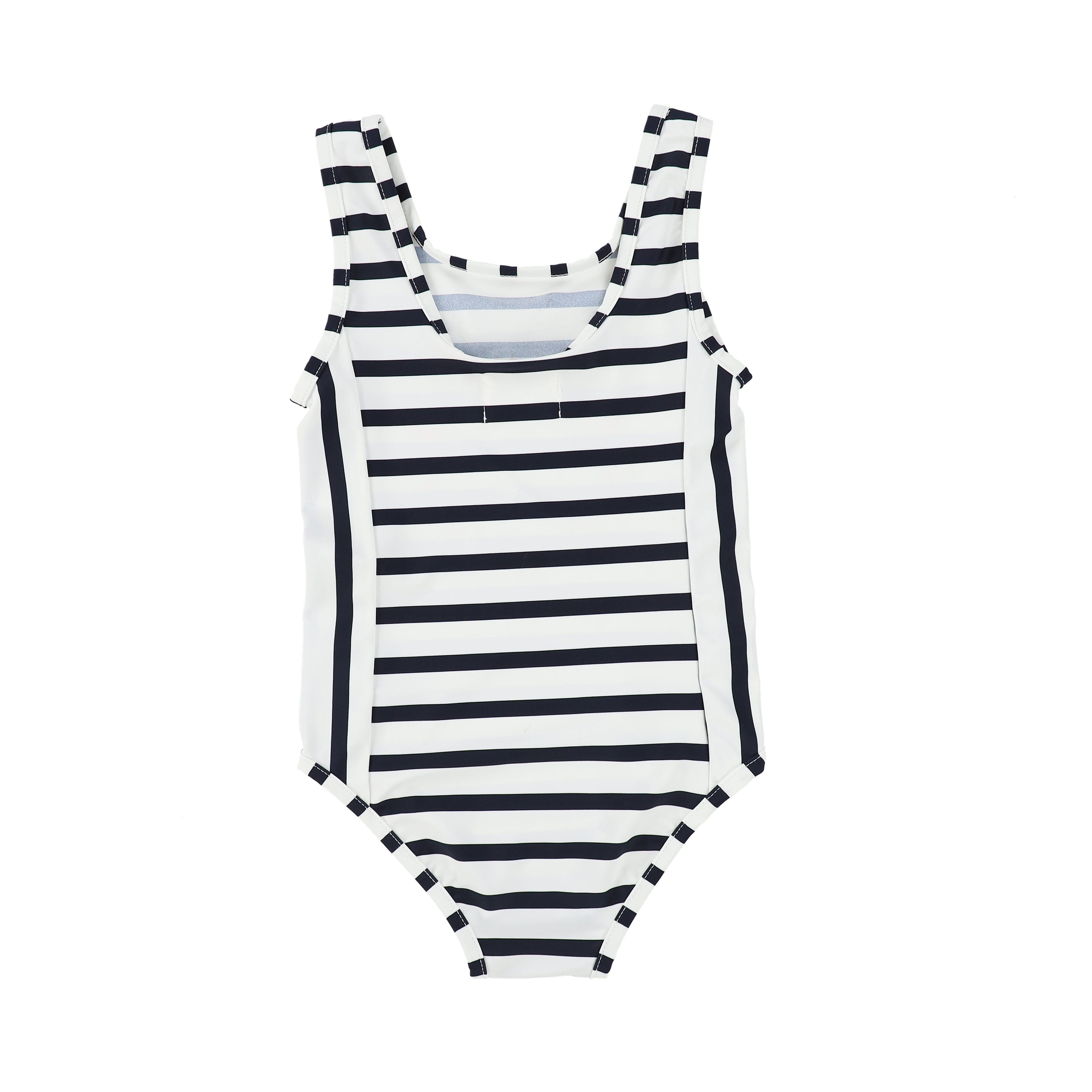 Bamboo Navy Striped Bathing Suit