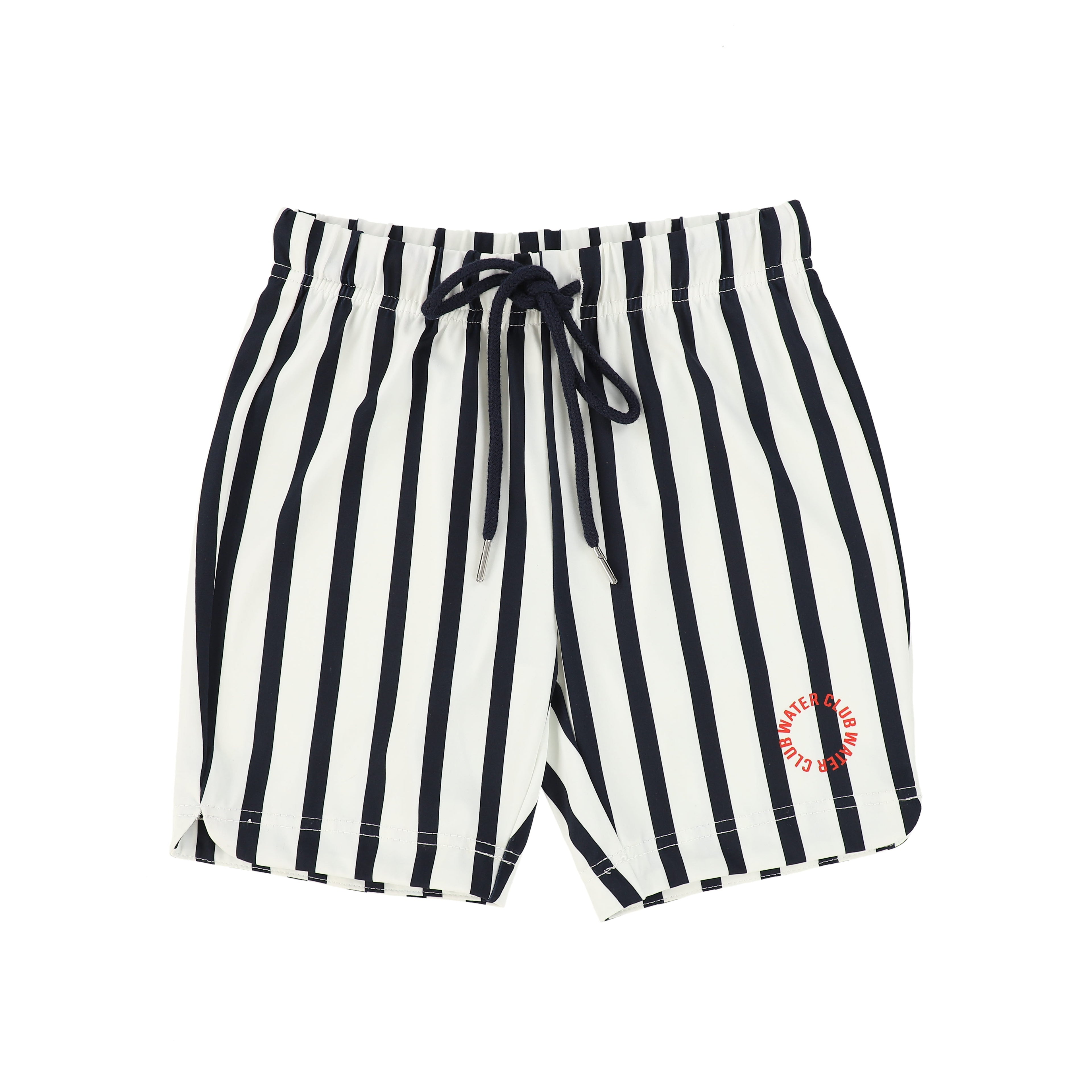 Bamboo Navy Striped Swim Shorts