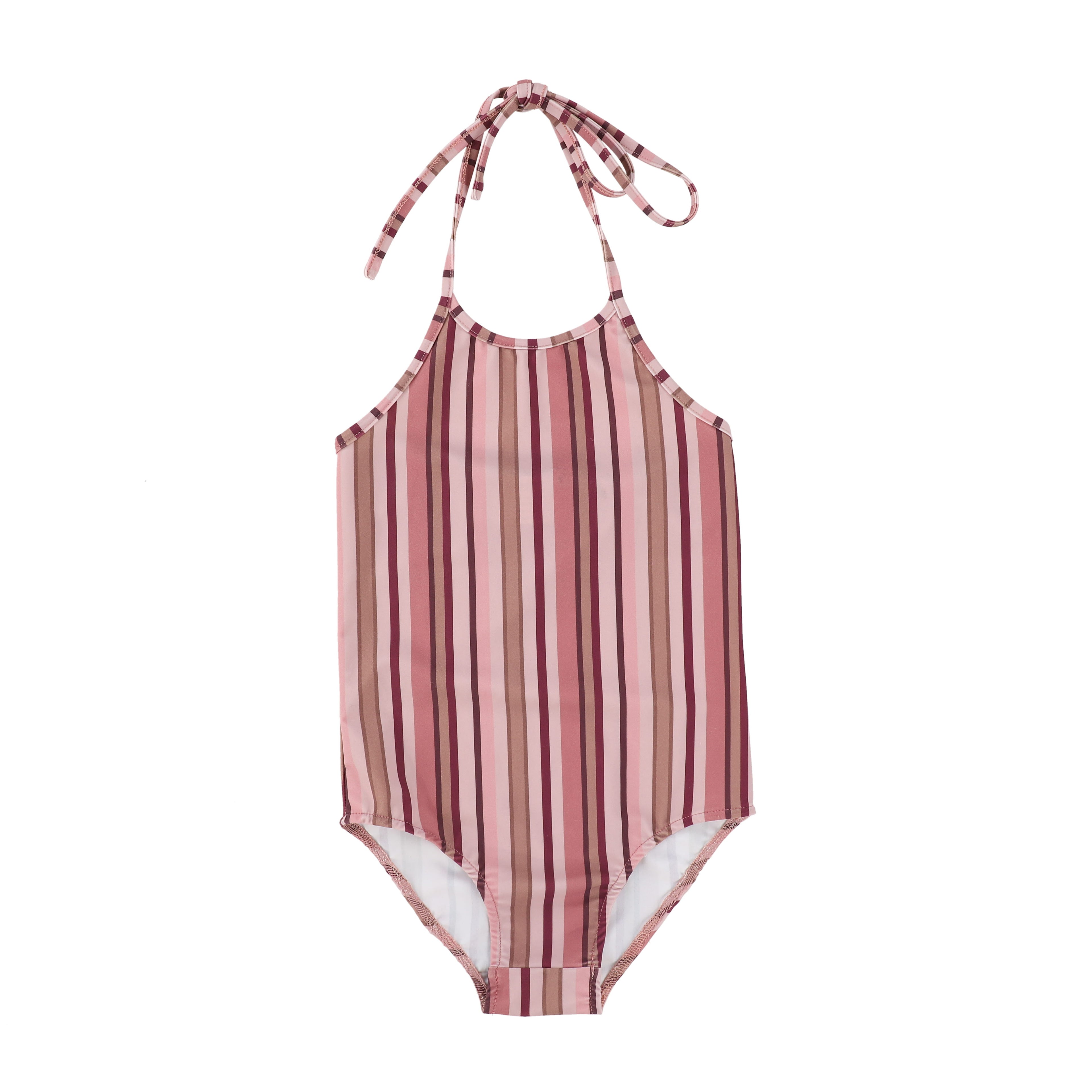 Bamboo Pink Stripe Bathing Suit