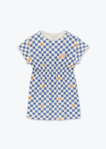 Arsene Checkered Terry Dress