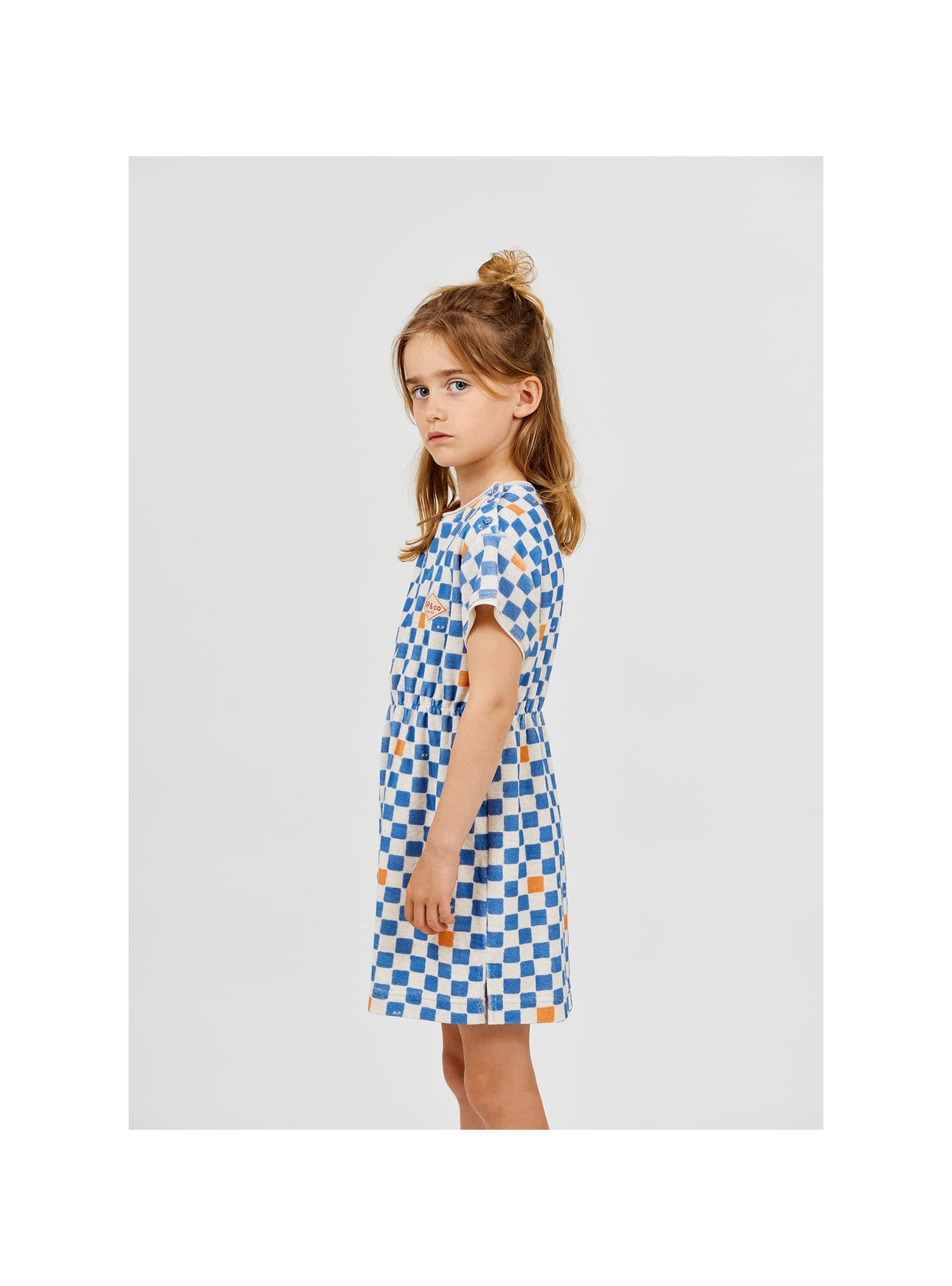 Arsene Checkered Terry Dress