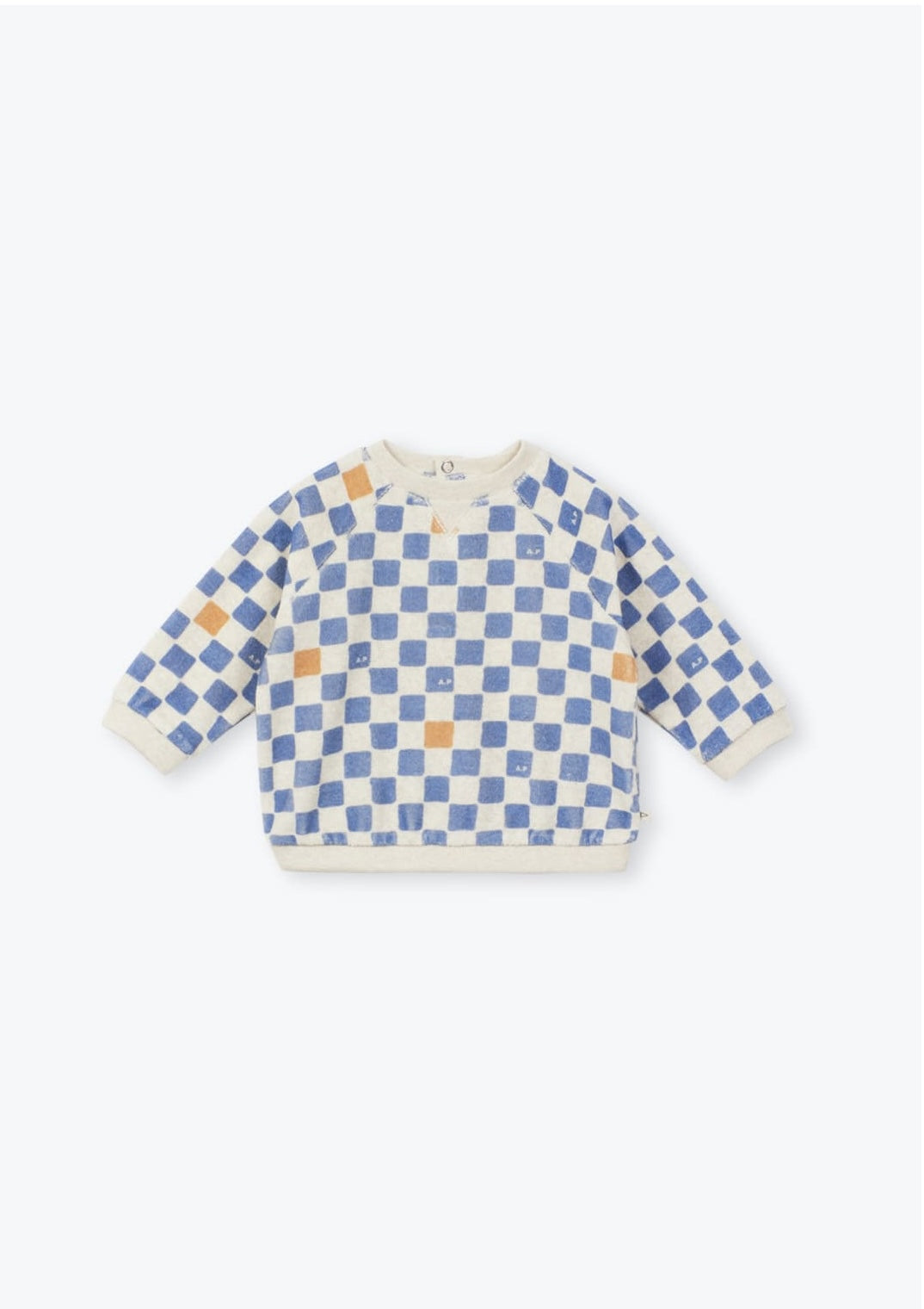 Arsene Baby Checkered Terry Sweatshirt