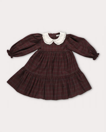 Early Sunday Girls Plum Marguerite Dress