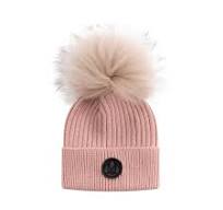 Ellabee Pink Fox Pom Pom Hat