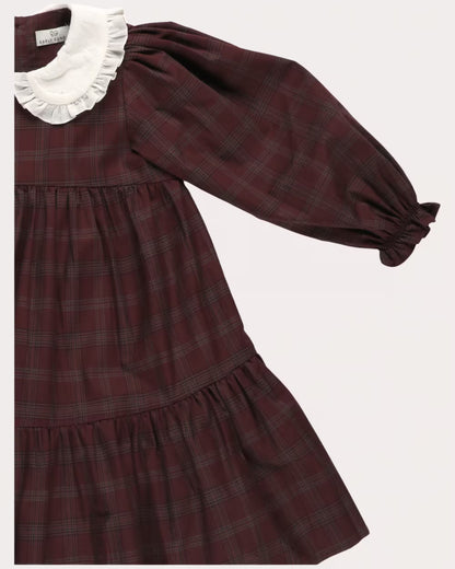 Early Sunday Girls Plum Marguerite Dress