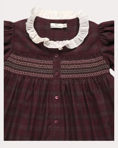 Early Sunday Girls Plum Jeanette Dress