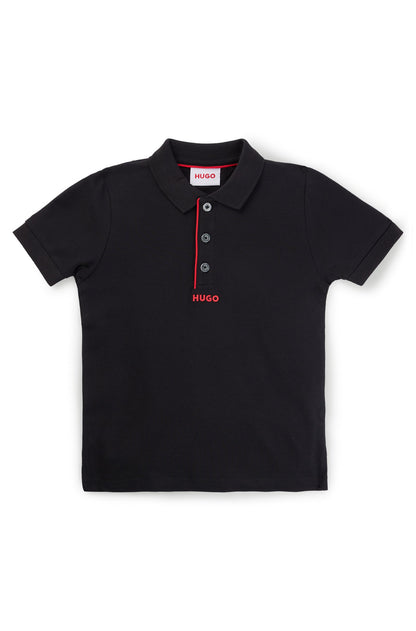 Hugo Black Short Sleeve Polo