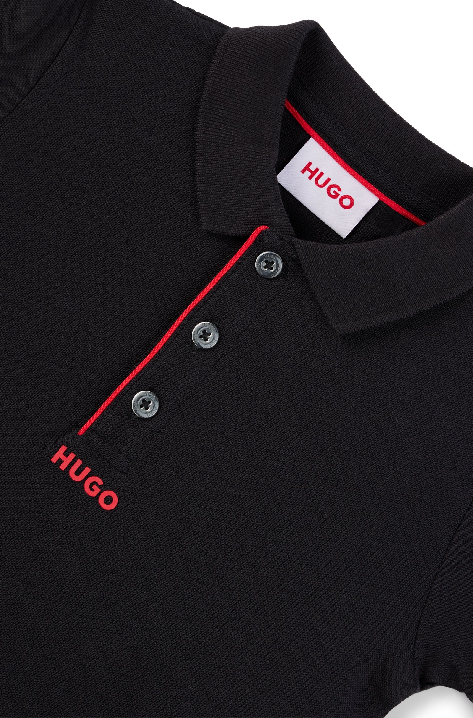 Hugo Black Short Sleeve Polo