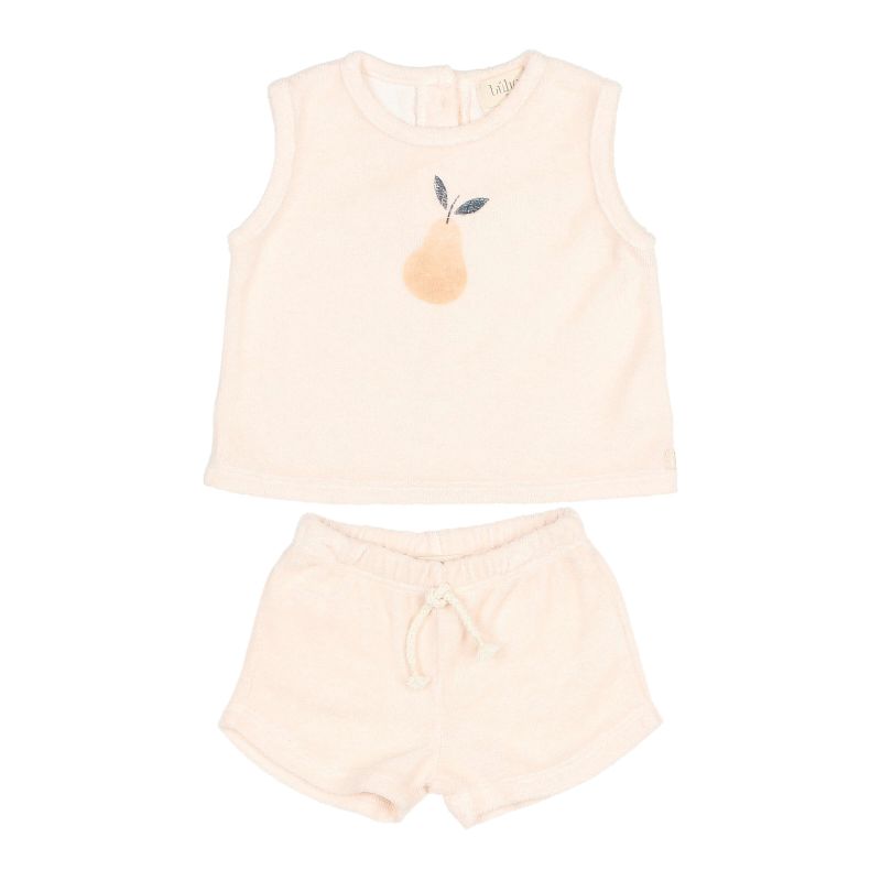Buho Baby Girl Ivory Terry Set