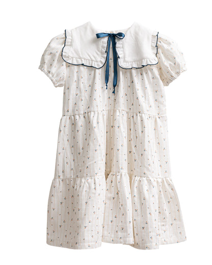 Cosmosophie Cream with Print Noral Dress