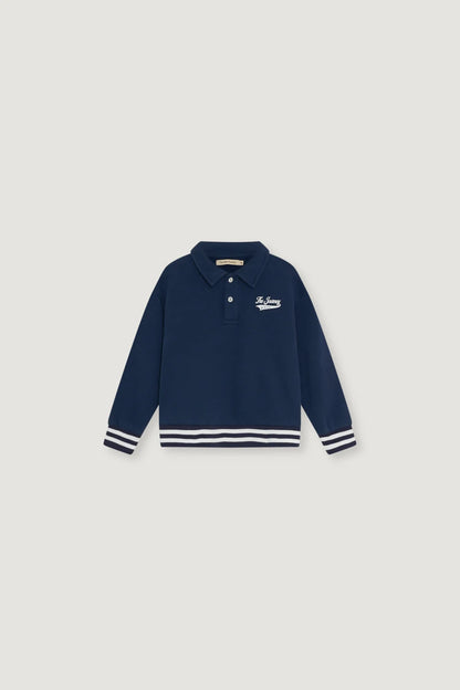 The New Society Boys Black Iris Misty Polo