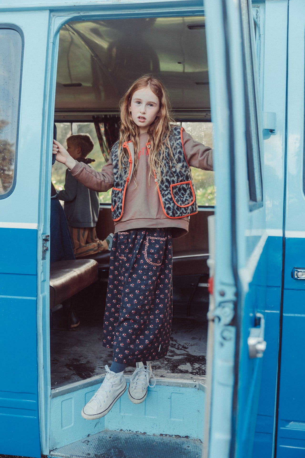 Piupiuchick Brown Print Sweatshirt