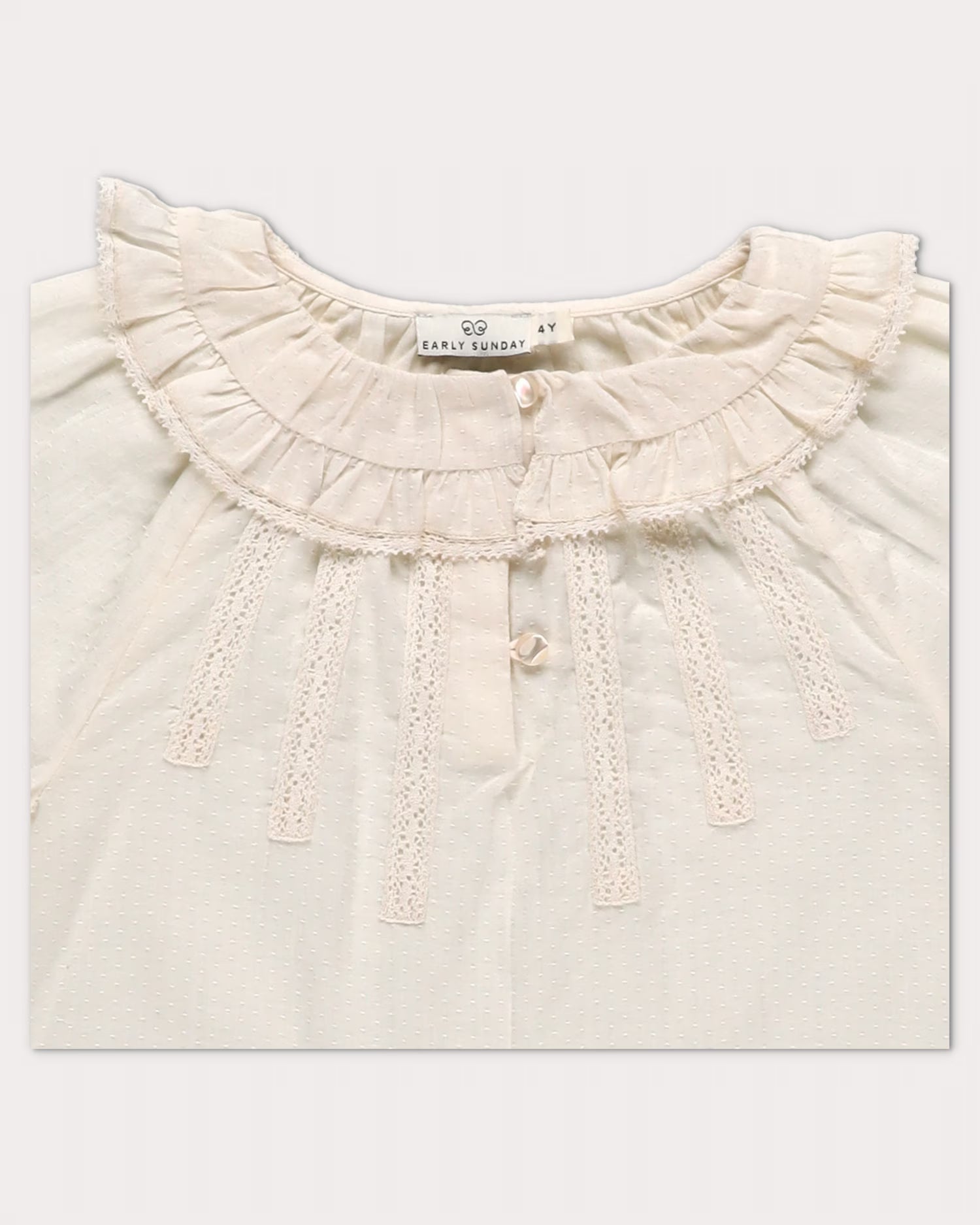 Early Sunday Girls Ecru Cécile Blouse