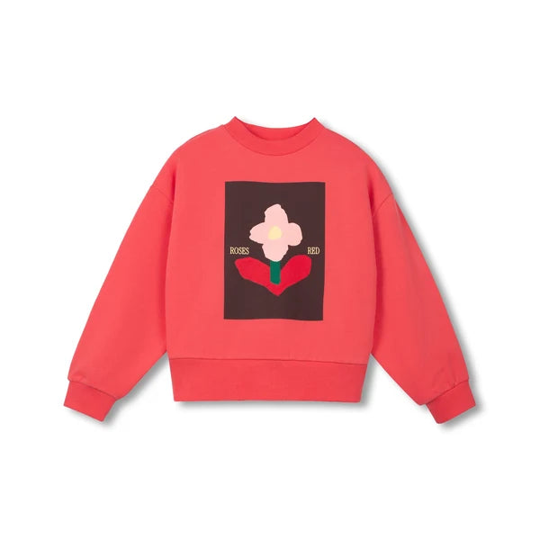 Wynken Girls Ode To Rose Still Life Flower Sweatshirt