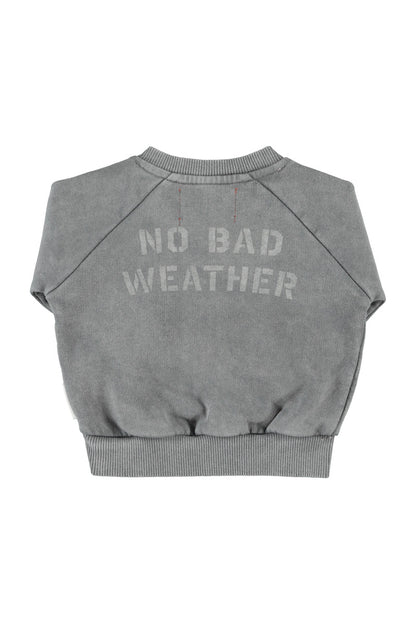 Piupiuchick Grey Sun &amp; Cloud Print Sweatshirt