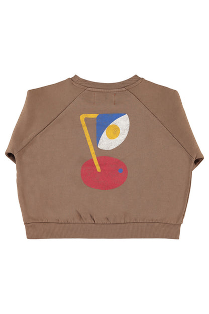 Piupiuchick Brown Print Sweatshirt