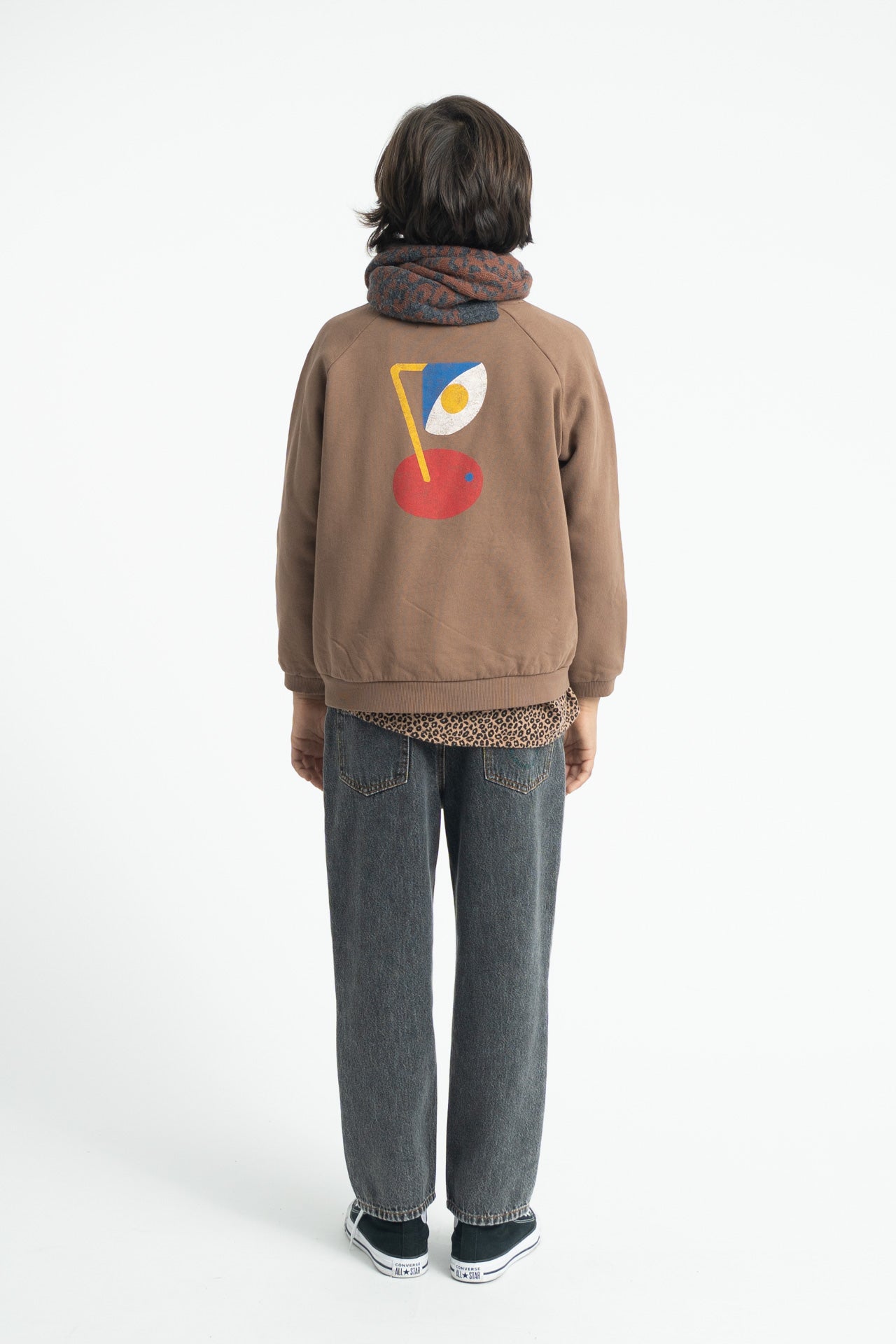 Piupiuchick Brown Print Sweatshirt