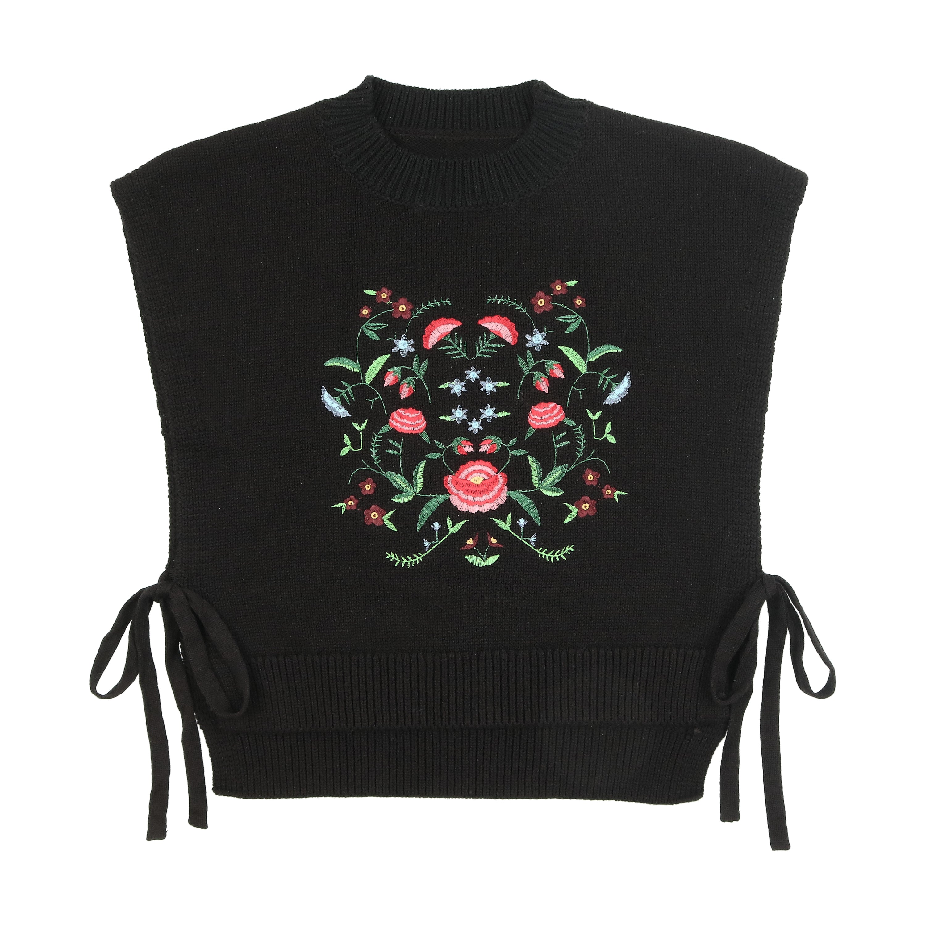 Urban Edge Embroidered Knit Vest
