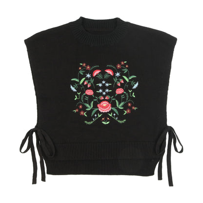 Urban Edge Embroidered Knit Vest
