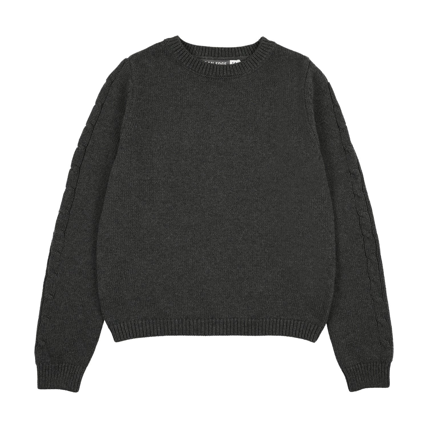 Urban Edge Grey Chunky Knit Crewneck