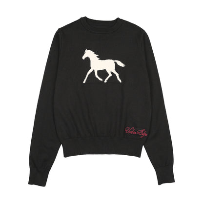 Urban Edge Black Horse Knit