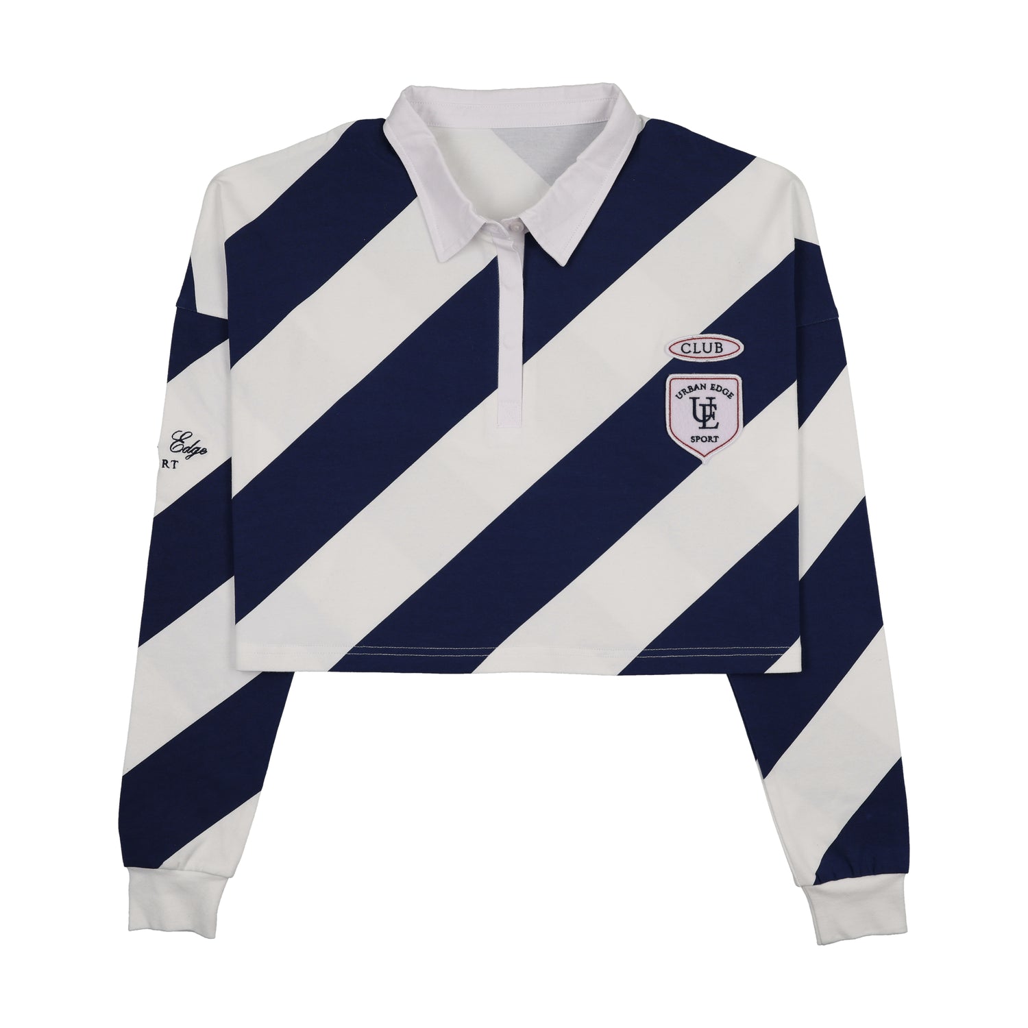 Urban Edge Navy/White Striped Rugby Tee