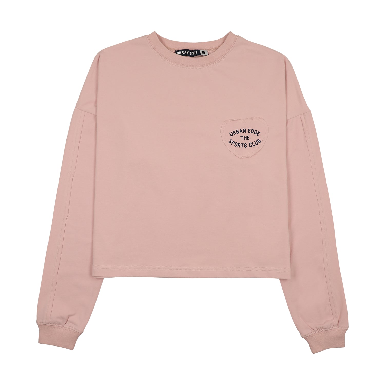 Urban Edge Light Pink Heart Patch Tee