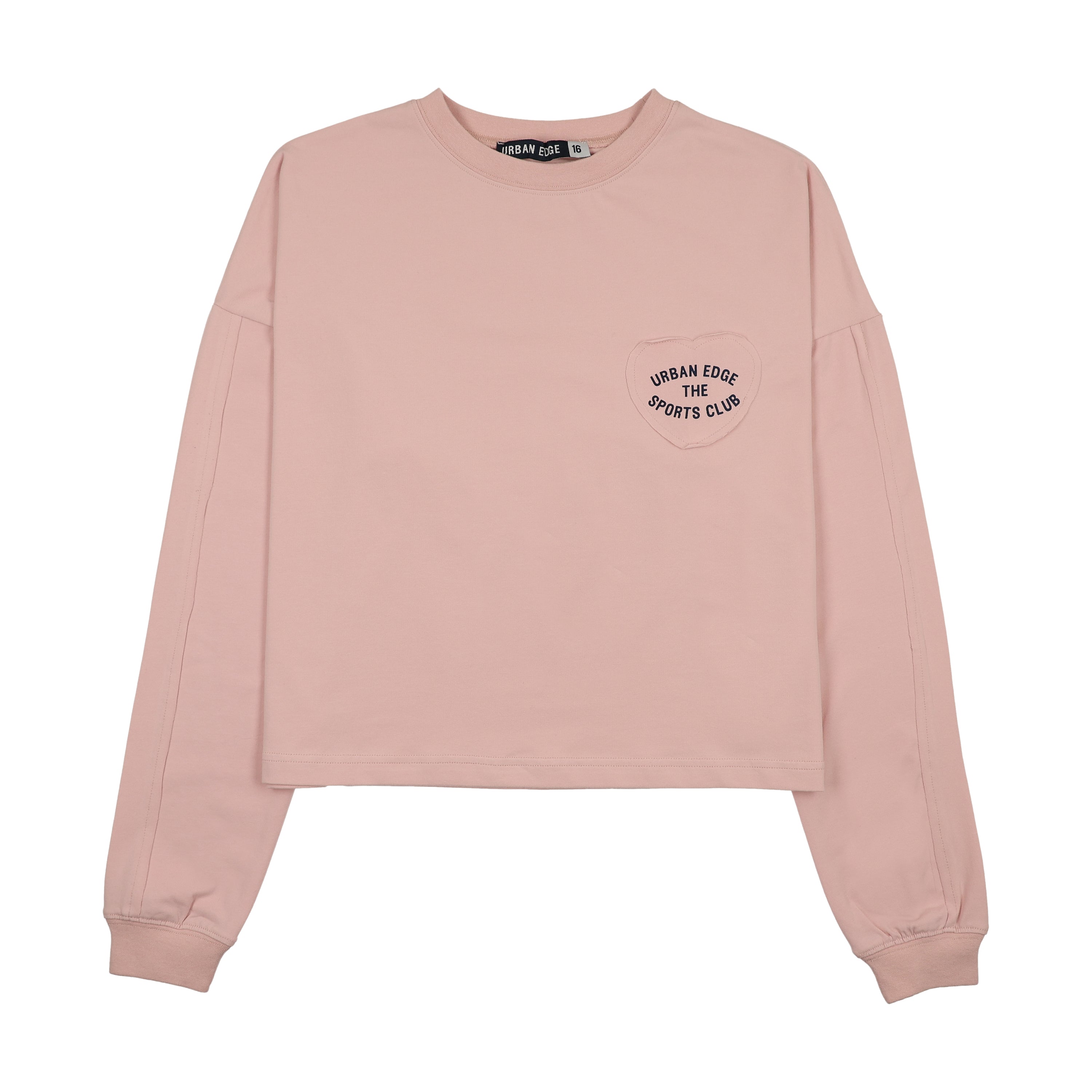 Urban Edge Light Pink Heart Patch Tee