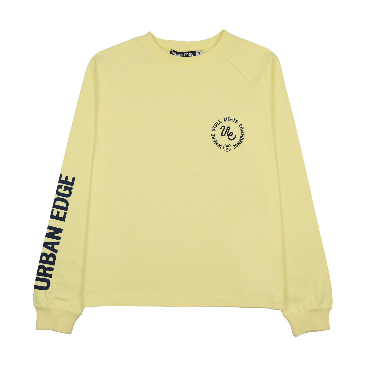 Urban Edge Yellow Oversized Raglan Tee
