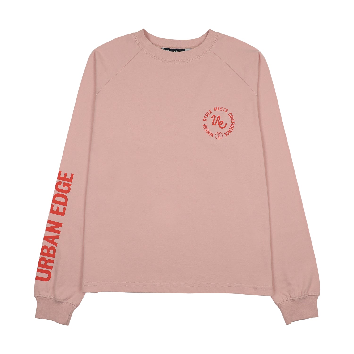 Urban Edge Pink Oversized Raglan Tee