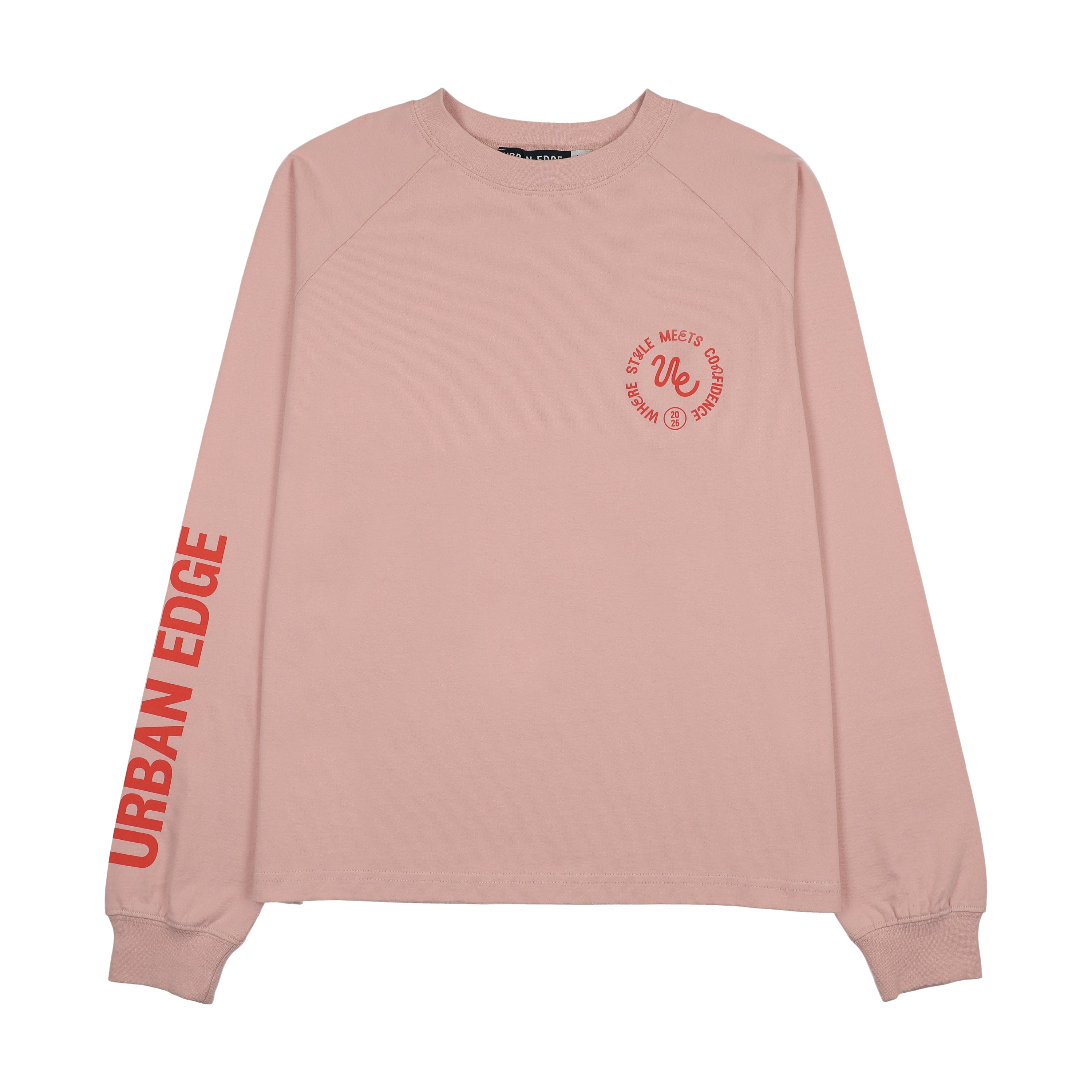 Urban Edge Pink Oversized Raglan Tee